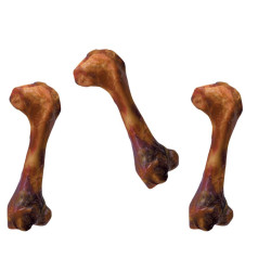 animallparadise 3 Schinkenknochen von mindestens 300 g für Hunde. AP-ZO-482615 Echter Knochen