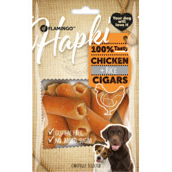 FL-514120 Flamingo Hapki Cigar Chicken & Rice Treats 85 g para perros Pollo