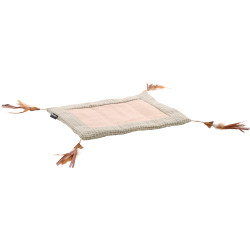 Flamingo Rusty cat scratch mat with feathers Scratchers and scratching posts