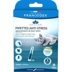 Francodex 4 Pipettes anti-stress apaisant et bien-être pour chatons Comportement