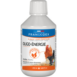 FR-174219 Francodex Oligo-Energie equilibra la ración de pienso 250 ml para gallinas Complemento alimenticio