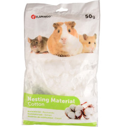 Flamingo Cotton nesting material 50 g random color for rodents Beds, hammocks, nesters