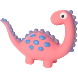 Brinquedo de dinossauro em látex cor-de-rosa com 10 cm de altura para cães FL-522779 Brinquedos de ranger para cães