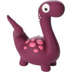 FL-522786 Flamingo Dinosaurio púrpura de 15 cm de alto para perros Juguetes chillones para perros