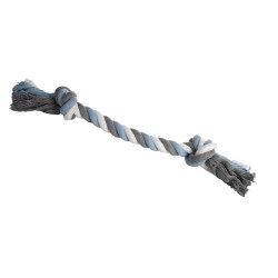 Niebieska zabawka sznurowa z 2 węzłami ø 8,5 x 75 cm jumbo dla psów FL-522707 Flamingo