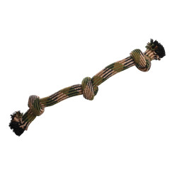 Flamingo Camouflage rope toy with 3 knots ø 10.5 x 70 cm for dogs Ropes for dogs