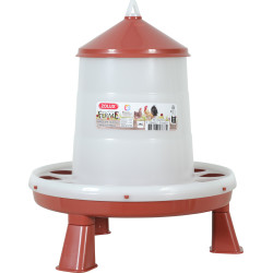 Alimentador de silo de plástico com pés, capacidade 2 kg, vermelho baixo ZO-175663ter Alimentador
