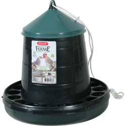 zolux Silo feeder in green recycled plastic, capacity 4 kg, low yard Feeder