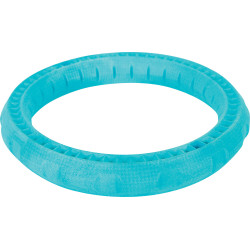 Moos TPR drijvend ringspeeltje ø 17 cm x 3 cm blauw voor honden zolux ZO-479094BLE Hondenspeeltje