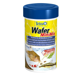 Alimento Tetra Wafer mini mix para pequenos peixes terrestres e crustáceos 52 g -100 ml ZO-189911 Alimentação