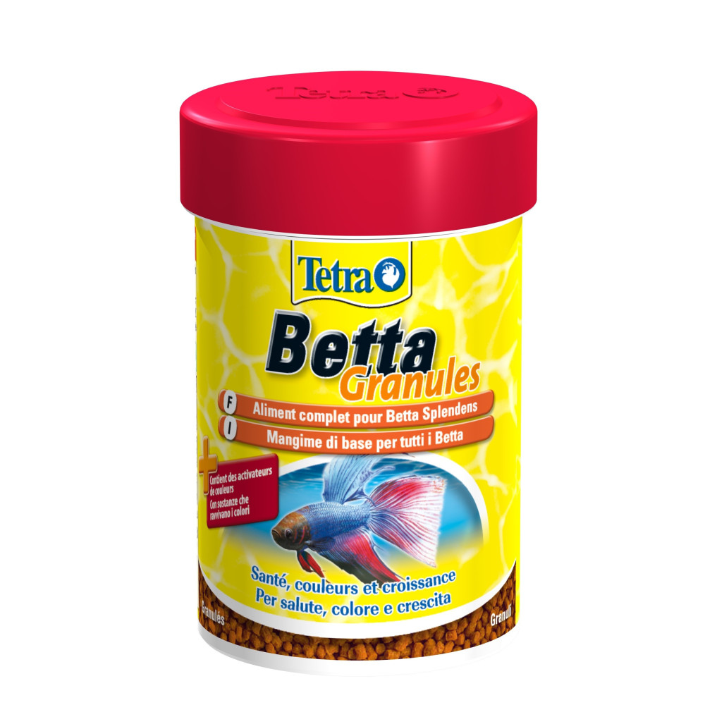 Tetra Betta granulado 35 g - 85 ml para peixes Betta Splendens ZO-193017 Alimentação