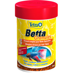 Tetra Betta granules 35 g - 85 ml pour poisson Betta Splendens Nourriture poisson