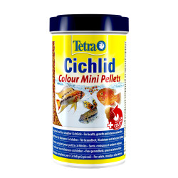 ZO-197428 Tetra Tetra Cichlid color mini pellets 170 g 500 ml para peces cíclidos Alimentos