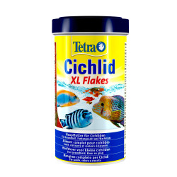 ZO-767119 Tetra Tetra Cichlid XL Flakes 80 g 500 ml alimento para cíclidos y peces ornamentales Alimentos