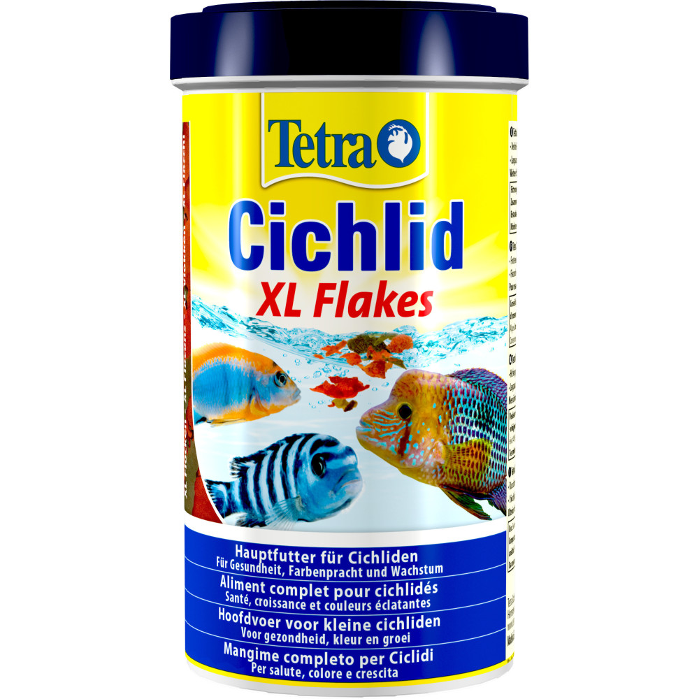 Tetra Cichlid XL flocons 80 g 500 ml nourriture pour Cichlidés et poissons d'ornement Nourriture poisson