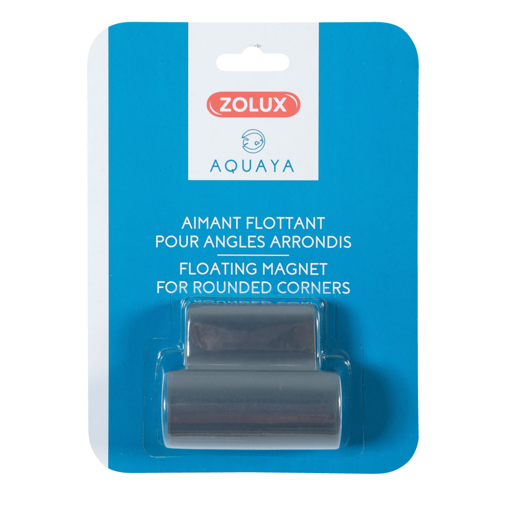 zolux Aimant flottant 6.5 x 5 x épaisseur 2.5 cm pour angle d'aquarium Entretien, nettoyage aquarium