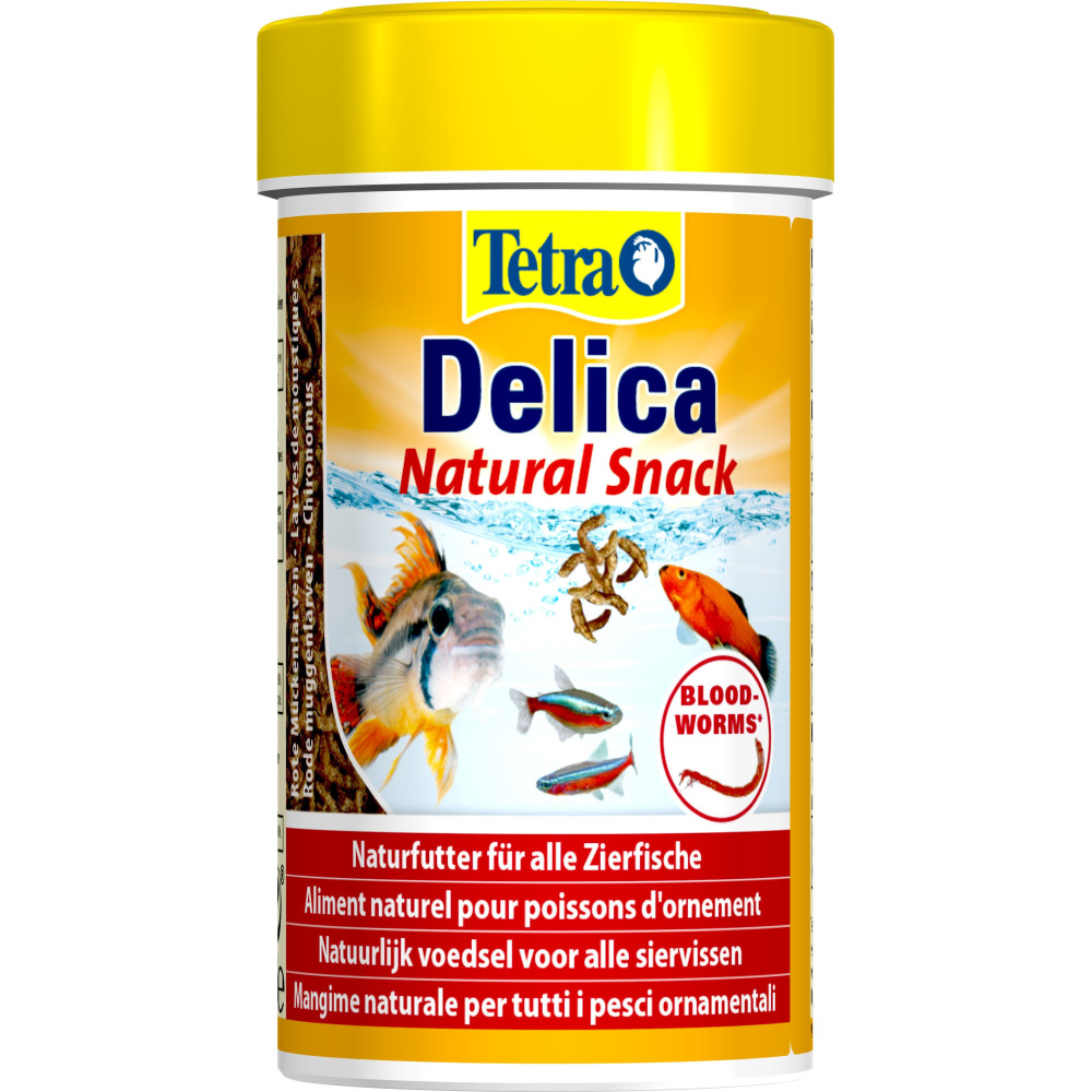 Tetra Delica Larves moustique 8g - 100 ml nourriture pour poissons d'ornement Nourriture poisson