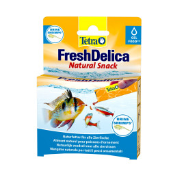 Tetra Friandises Artemias "Brine shrimps" en gel 16 sticks de 3 g Fresh Delica nourriture pour Poissons d'ornement Nourriture...