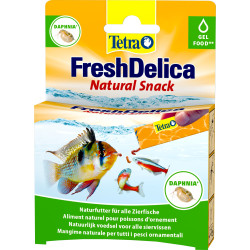 ZO-768666 Tetra Daphnia" gel treats 16 barritas de 3 g Alimento fresco Delica para peces ornamentales Alimentos
