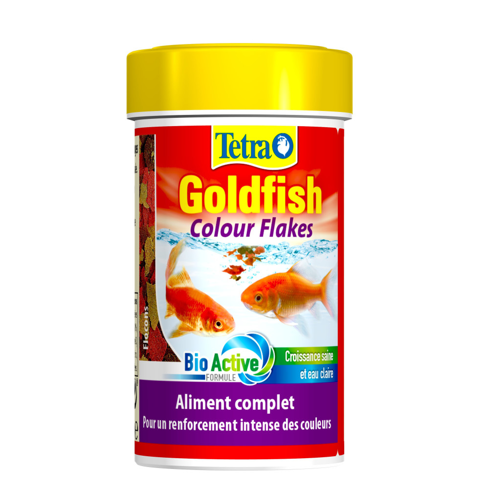 Tetra Goldfish Flocons couleur 20g - 100ml Aliment complet pour les poissons rouge Nourriture poisson