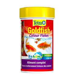 ZO-183728 Tetra Goldfish Flocons couleur 20g - 100ml Aliment complet pour les poissons rouge Alimentos