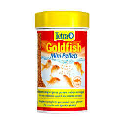 Tetra Goldfish Mini Pellets 42 g -100 ml Alleinfuttermittel für junge Goldfische ZO-290204 Essen