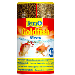 ZO-183803 Tetra Goldfish Menu 4 en 1, 62 g - 250 ml, Alimento completo para carpas doradas Alimentos