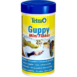 Tetra Guppy Mini Flocken 75g - 250 ml Futter für Guppys, Platys, Mollys, Schwertträger ZO-736771 Essen