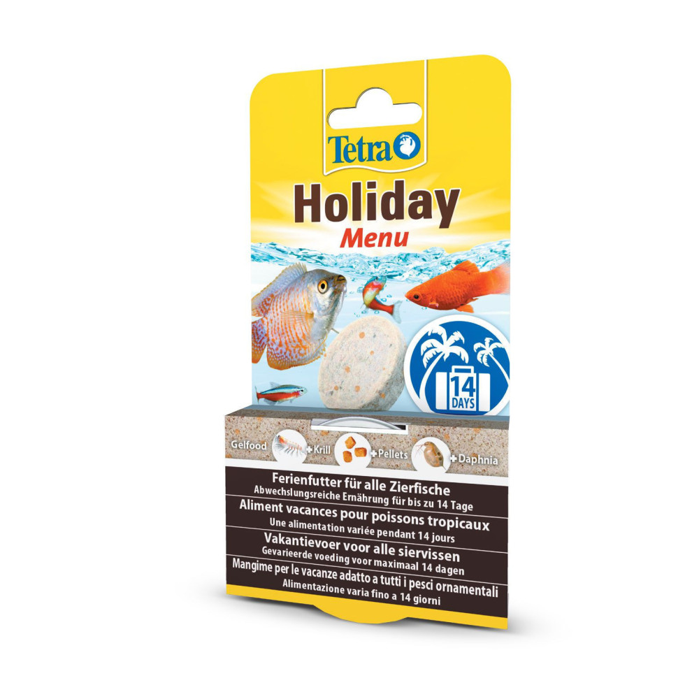 Tetra Holiday menu 30g Aliment pour les poissons tropicaux Nourriture poisson