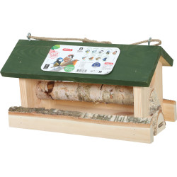 ZO-170681VER zolux Mangeoire en bois 19 x 37 H 20 cm pour oiseaux Comederos para aves de exterior