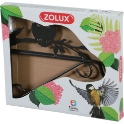 ZO-170589 zolux Soporte de pared búho para comida de pájaros soporte de la bola o de la almohadilla de grasa