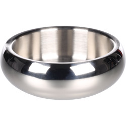 Muna Okrągła srebrna miska dla psa ø 17,5 cm, 1,19 litra na karmę lub wodę FL-522981 Flamingo