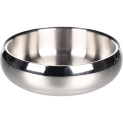 Muna Okrągła srebrna miska dla psa ø 20,5 cm, 2,19 l na karmę lub wodę FL-522982 Flamingo