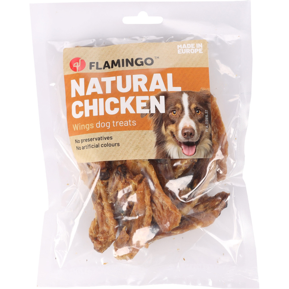 Flamingo Snack nature Chicken wings 100 g for dogs Chicken