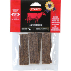 zolux Leckerlis 4 Streifen Rindfleisch 100 g für Hunde ZO-482673 Kau-Süßigkeit