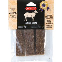 zolux 4 strips of Lamb 100 g dog treats Chewable candy