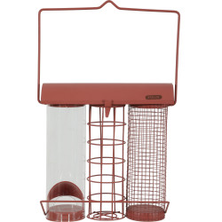 zolux Terracotta red trio bird feeder Outdoor bird feeders