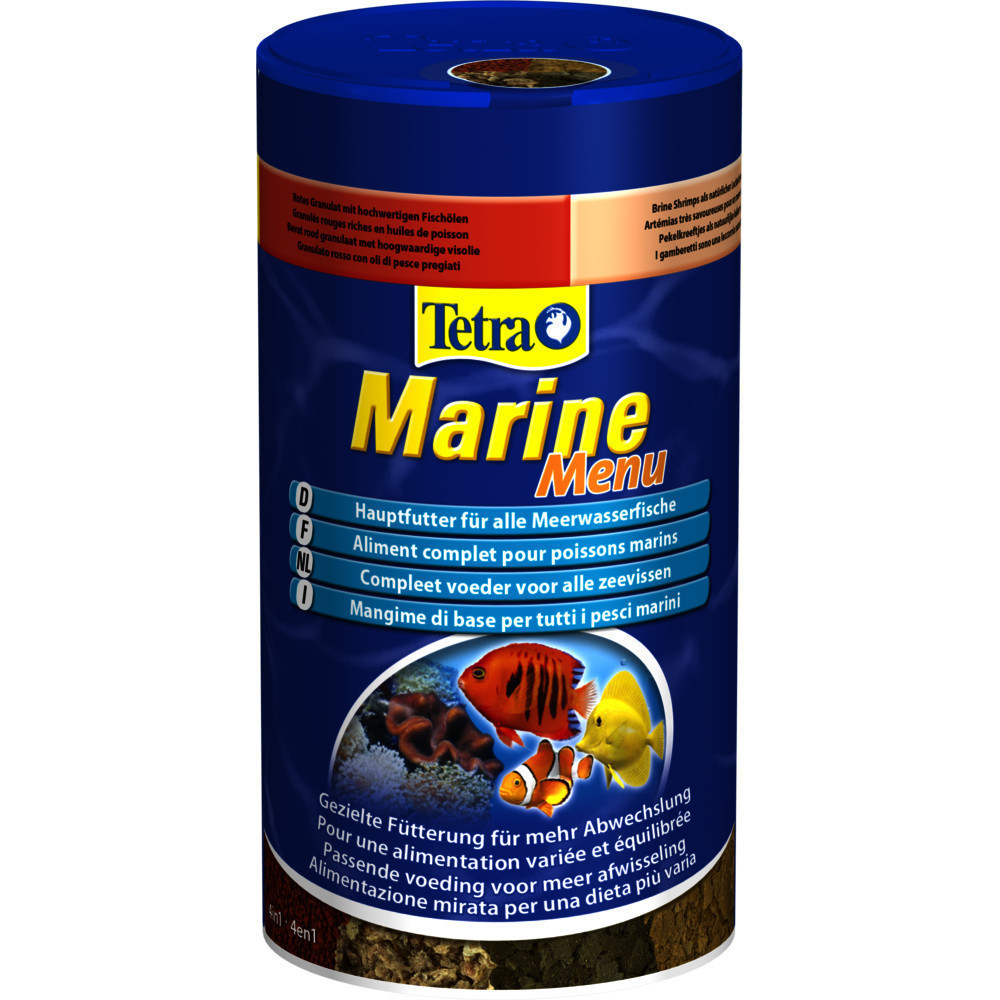 Tetra Marine menu, alimentation pour poisson d'eau de mer 65g/250ml Nourriture poisson