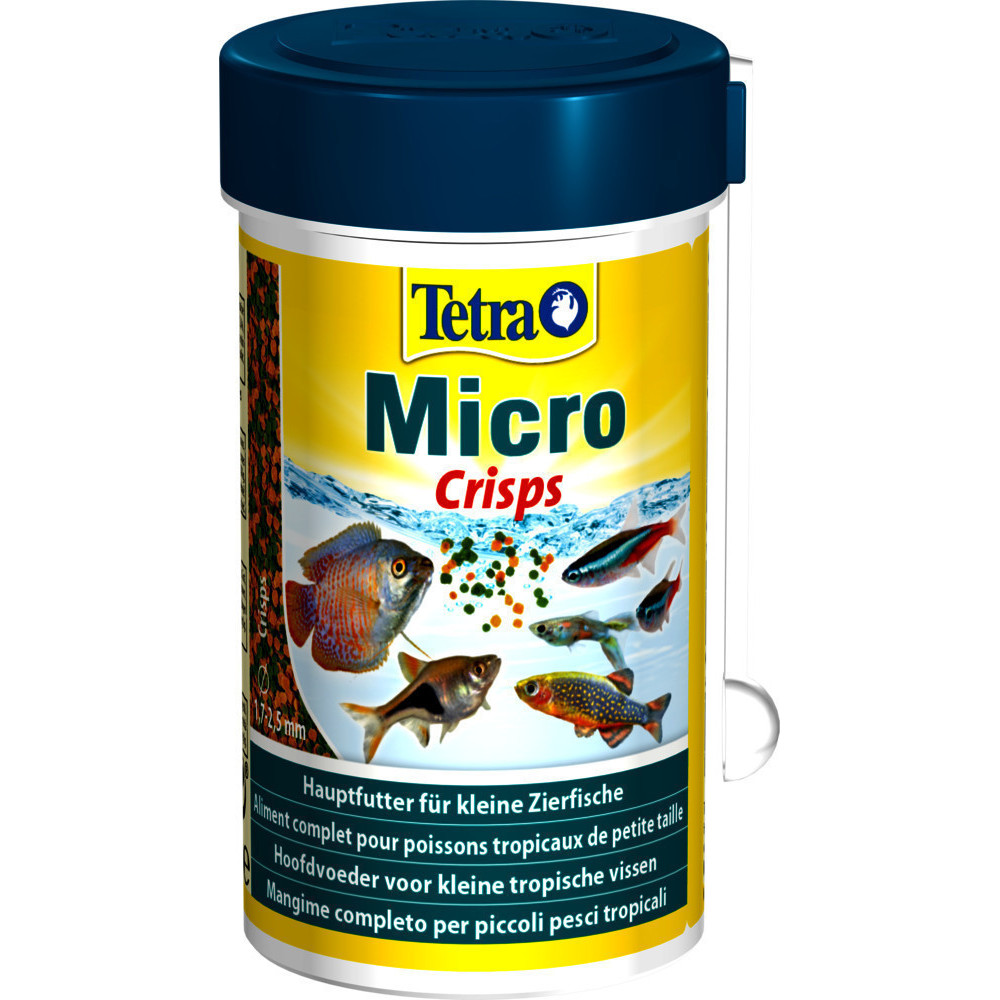 Micro crips volledig diervoeder voor kleine tropische vissen 39g/100ml Tetra ZO-277557 Voedsel