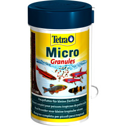 Tetra Micro granules, aliment complet pour petit poisson tropicaux 45g/100ml Nourriture poisson
