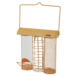 Honing oranje trio vogelvoederhuisje zolux ZO-170597 Vogelvoeders voor buiten