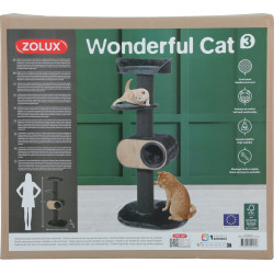Wonderful3 drapak dla kota o wysokości 1,58 m dla kotów ZO-504162GRI zolux
