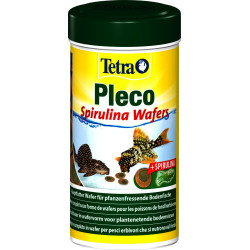 Tetra Pleco spirulina wafers, Alleinfuttermittel für pflanzenfressende Bodenfische 105g/250ml ZO-189652 Essen