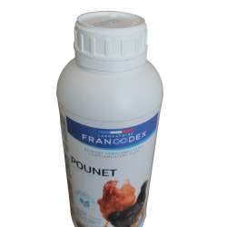 Francodex Produit contre les poux rouge, pounet flacon de 1 litre pour volaille Traitement