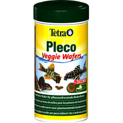 Tetra Pleco veggie wafer, mangime completo per pesci erbivori 110g/250ml ZO-151239 Cibo