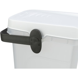 TR-24660 Trixie Caja de croquetas herméticamente cerrada Barril de 7 litros, perro o gato Caja de almacenamiento de alimentos