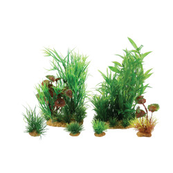zolux Jalaya n°2 piante artificiali 6 pezzi H 18 cm Plantkit decorazione acquari ZO-352146 Plante