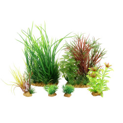 zolux Jalaya n°4 piante artificiali 6 pezzi H 18 cm Plantkit decorazione acquari ZO-352148 Plante