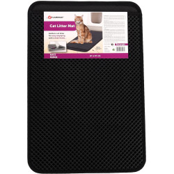 Flamingo Black litter box mat 61 x 41.5 x 1.3 cm for cats Litter mat