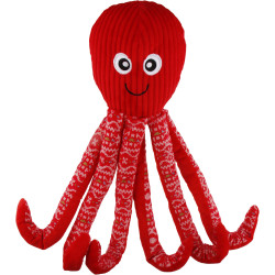 Flamingo Christmas toy Pulpa Red Octopus 50 cm for dogs Plush for dog